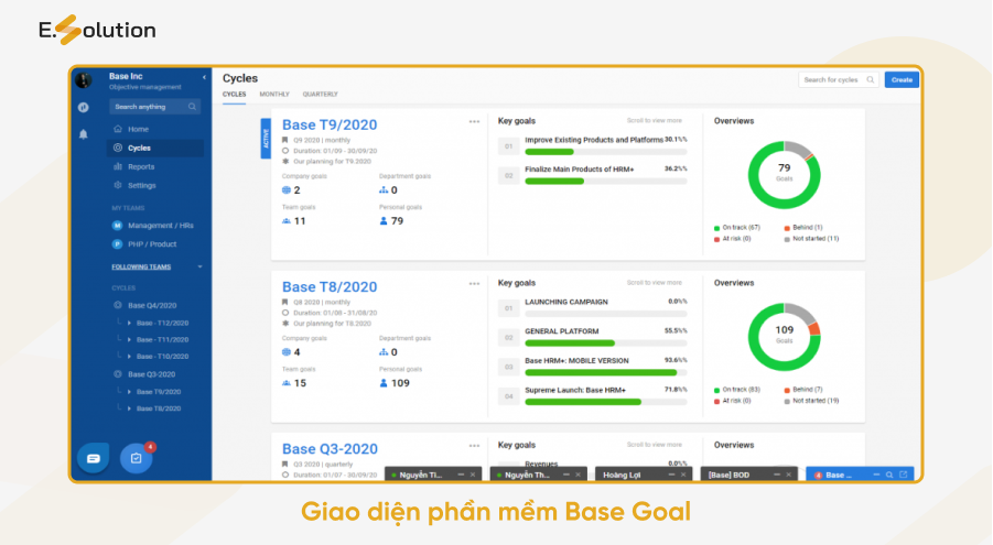 Phần mềm quản lý KPI Base Goal
